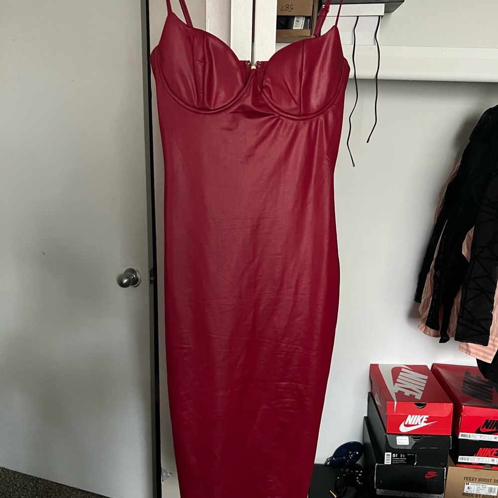 Leather dress